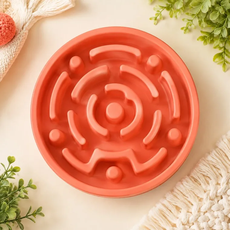Slow-feeder bowl