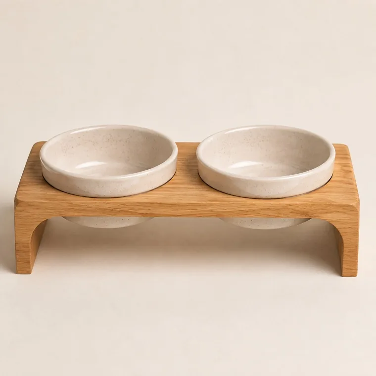 Elevated ceramic feeder