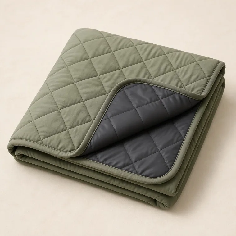 Quilted waterproof blanket